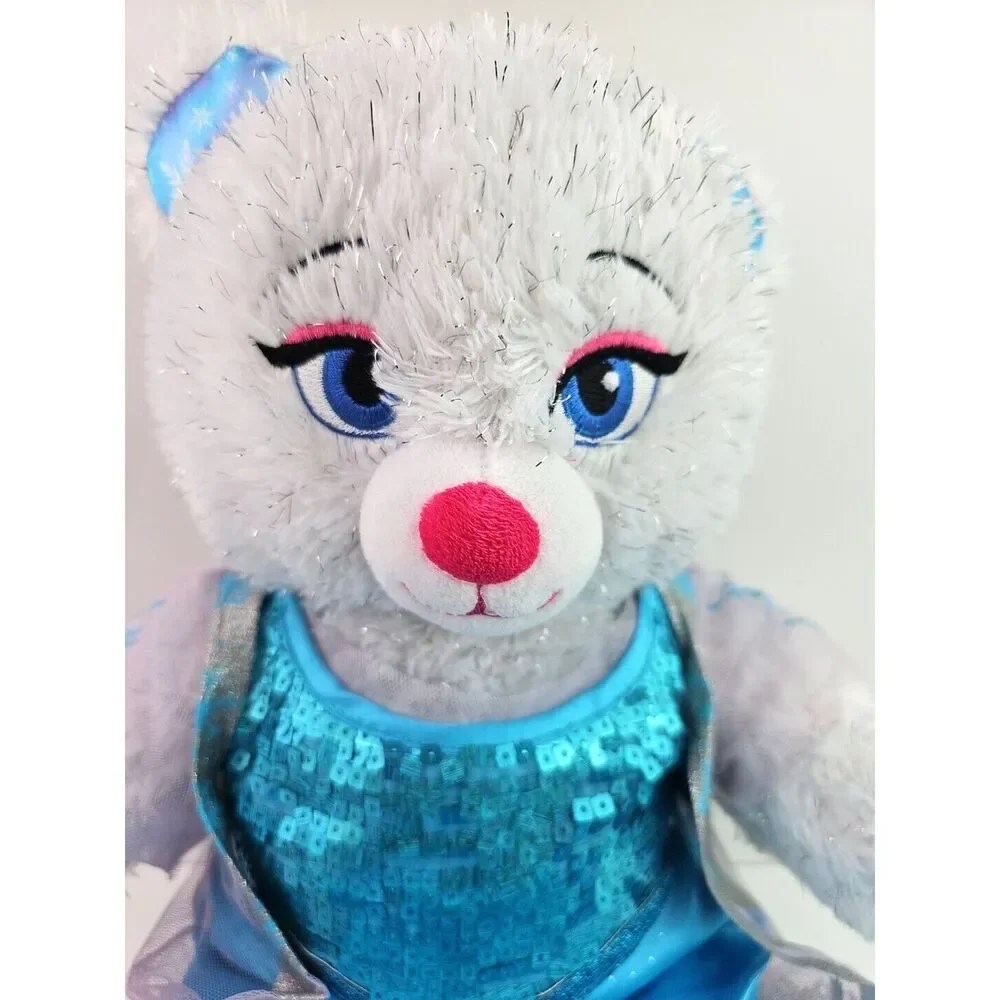 Build a Bear Disney Frozen Elsa with Blue Dress Sparkles Stuffed Animal 16 inch